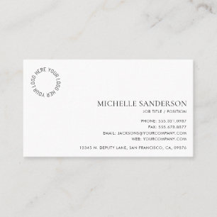 Simple Professional Modern Minimalist Company Logo Business Card