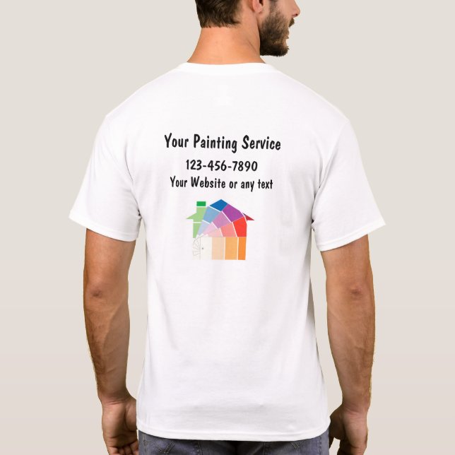 Simple Professional Painter Work Tshirts (Back)