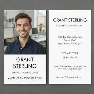 Simple Professional Photo Business Card