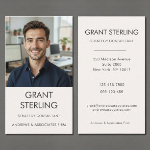 Simple Professional Photo Business Card
