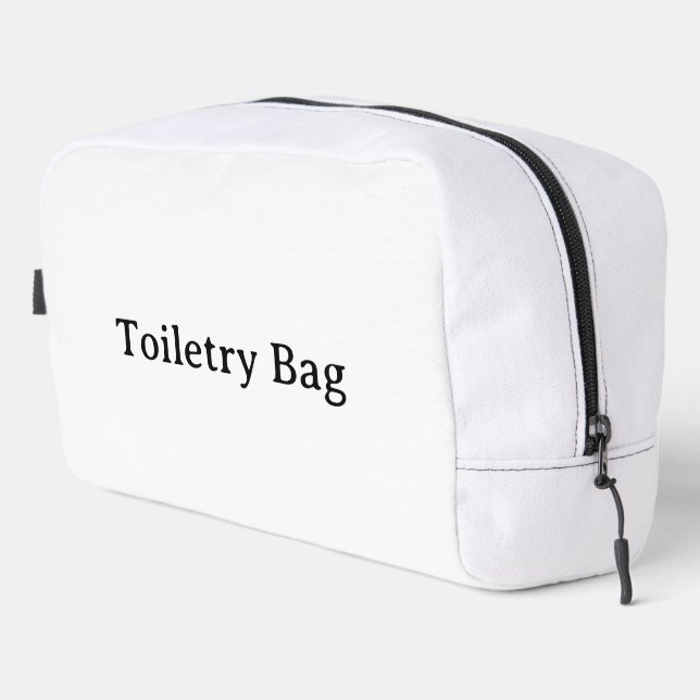 Simple Professional Print Cut Sew Toiletry Bag (Right Corner)