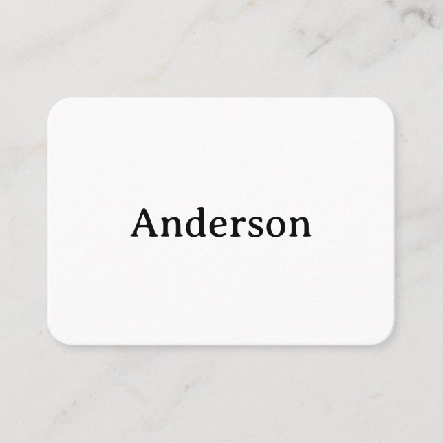 Simple Professional Rounded 3.5" x 2.5" Flat Appointment Card (Front)