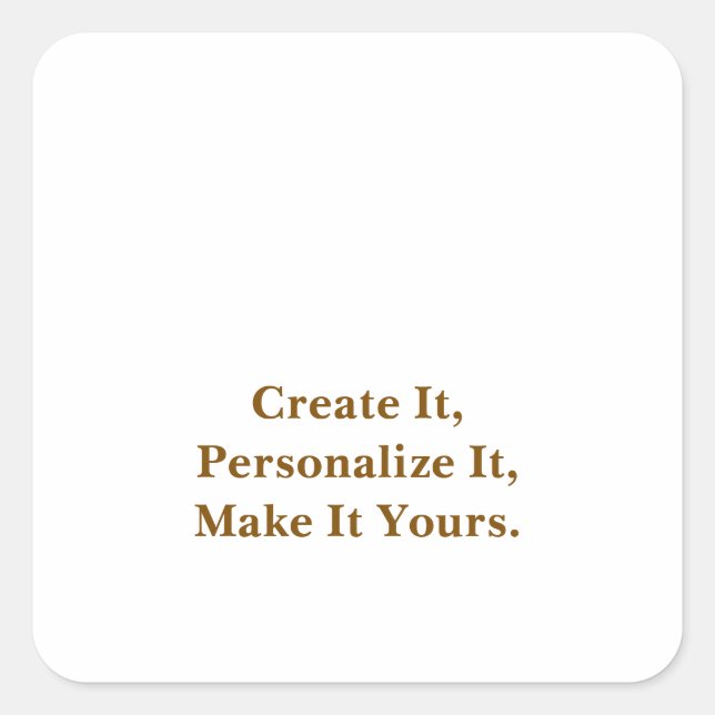 Simple Professional Square Sticker (Front)