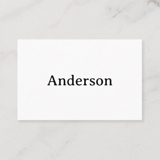 Simple Professional Squared 3.346" x 2.165" Flat Appointment Card (Front)