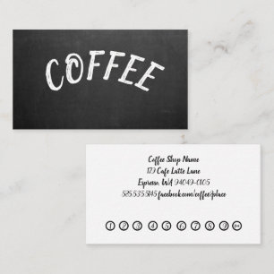 Simple Proffesional Coffee Shop Loyalty Card