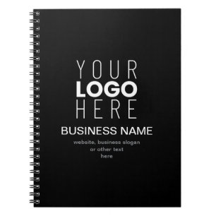 Simple Promotional Template for Your Business Logo Notebook