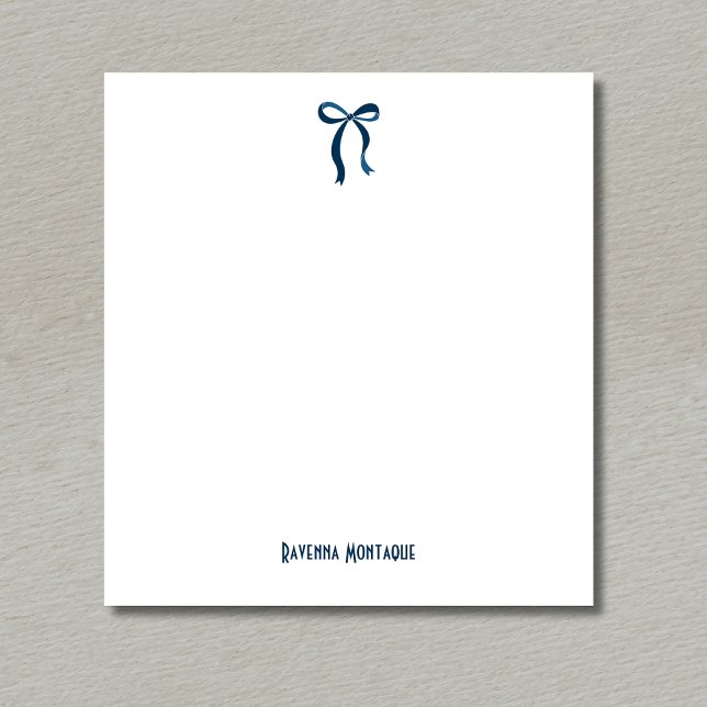 Simple Prussian Blue Bow Script Custom Name Script Notepad (Creator Uploaded)