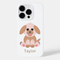 Simple Puppy Dog Cartoon Pastel Personalised