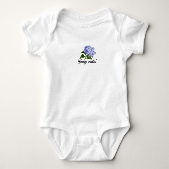 Simple pure look for babies baby bodysuit (Front)