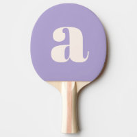 Simple Purple Lavender Bold Retro Monogram Initial
