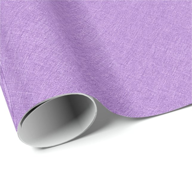 Simple Purple Linen Texture Wrapping Paper (Roll Corner)