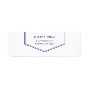 Simple Purple Personalised Return Address