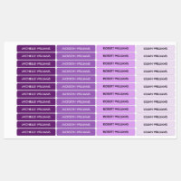 Simple Purple Pink Palette Kids Name