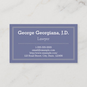 Simple Purple Professional Business Card