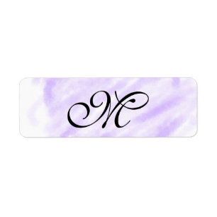 simple purple watercolor splashes pastel add name