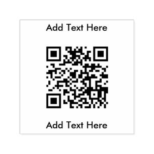 Simple QR Code Business Self Inking Stamp