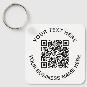 Simple QR Code Promotional Key Ring