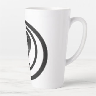 Simple question mark latte mug