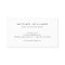 Simple Quote Business Card for Authors, Writers II