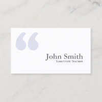 Simple Quotes Substitute Teacher