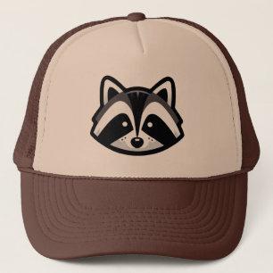 Simple Racoon Design Trucker Hat