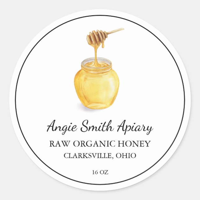 Simple Raw Honey Label (Front)