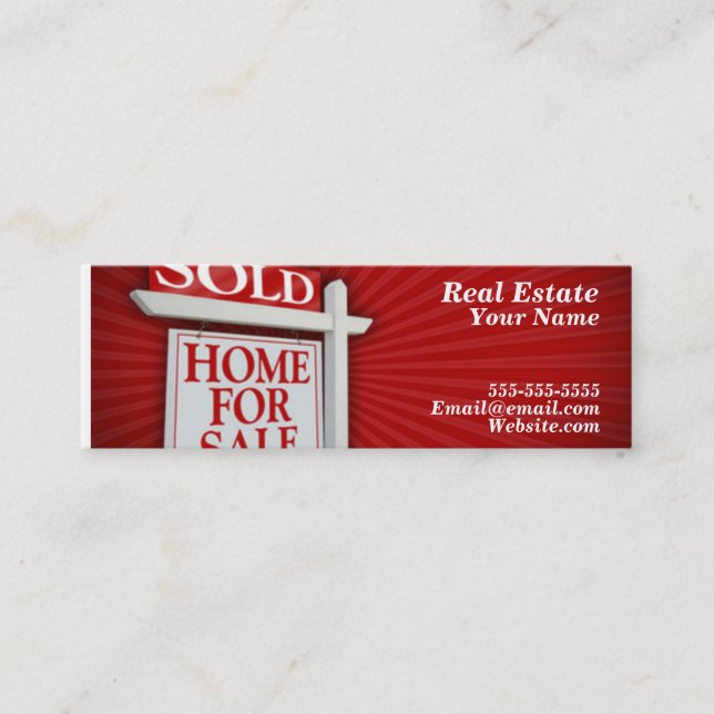 simple real estate card (Front)