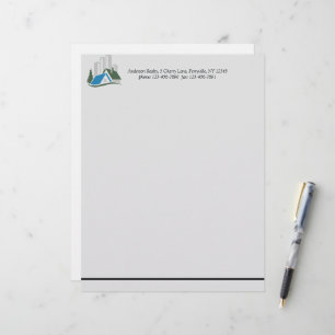 Simple Real Estate Custom Letterhead