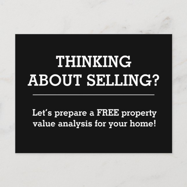 Simple Real Estate Postcard (Front)