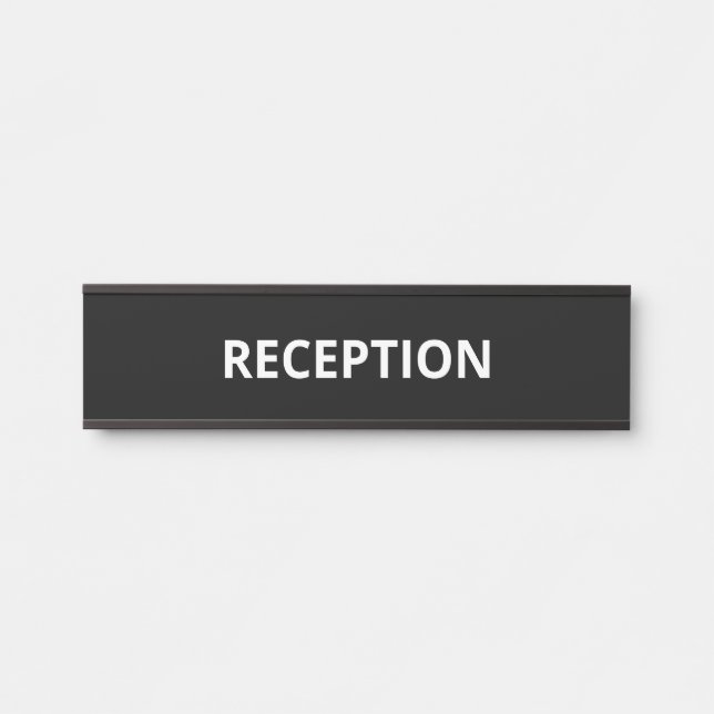 Simple RECEPTION Door Sign (Front)