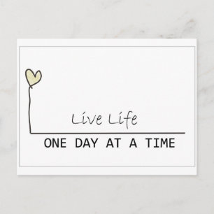 simple recovery postcard