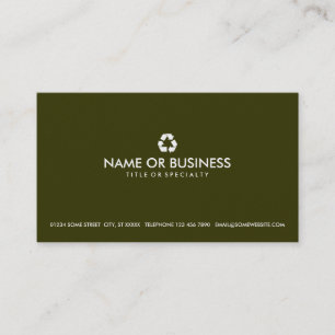 simple recycle business card