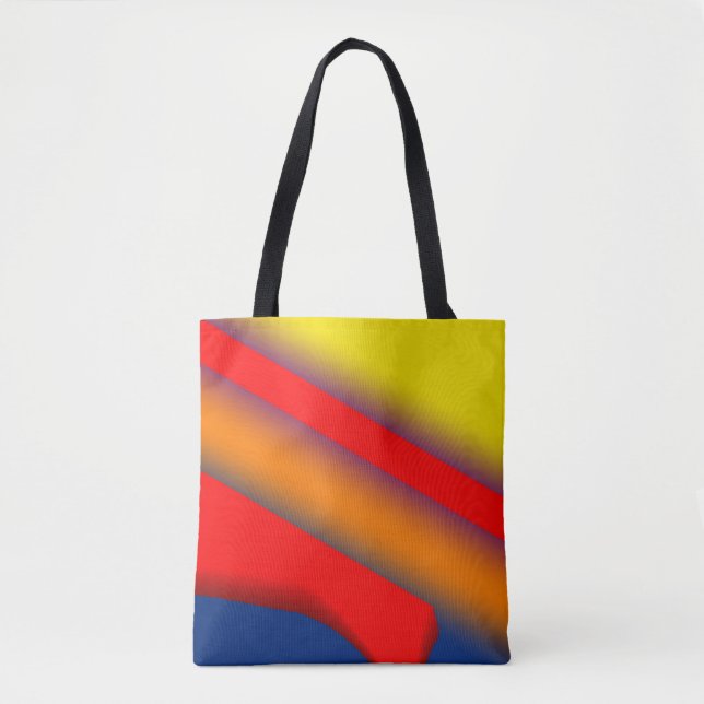 Simple red blue yellow abstract texture background tote bag (Front)