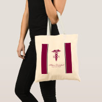 Simple Red Caduceus Nurse Medical Symbol