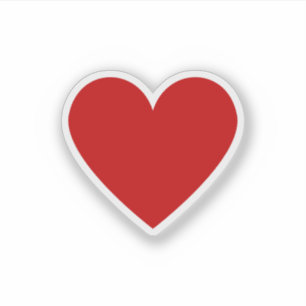 Simple Red Heart Classic Love Minimal Chic Vinyl