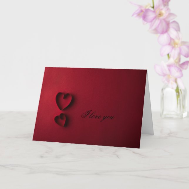 Simple red love card (Orchid)