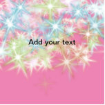 Simple red pink glittersparkle stars add your text standing photo sculpture<br><div class="desc">Design</div>