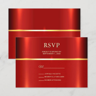 Simple Red RSVP Card