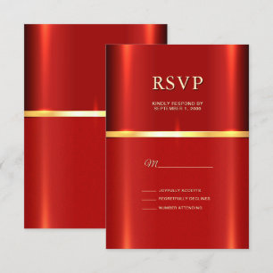 Simple Red RSVP Card