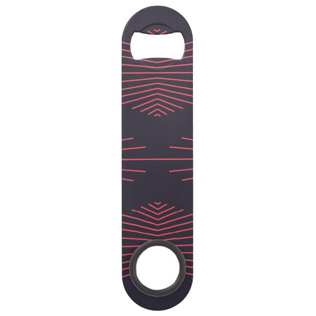 Simple, red, traditional pattern with lines (Front)