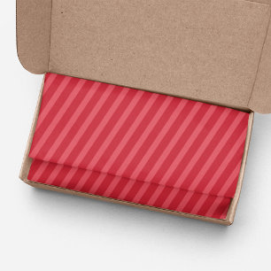 Simple Red Whimsical Cute Classic Striped Pattern Tissue Paper