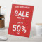 Simple Red White  Business Promotional Sale