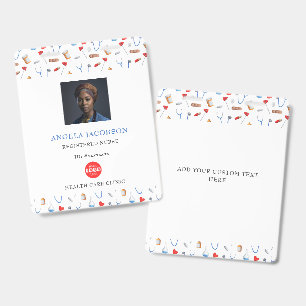 Simple Registered Nurse Healthcare Logo ID Badge