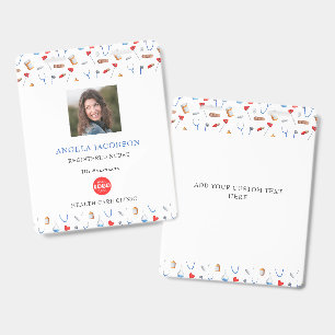 Simple Registered Nurse Healthcare Logo ID Badge