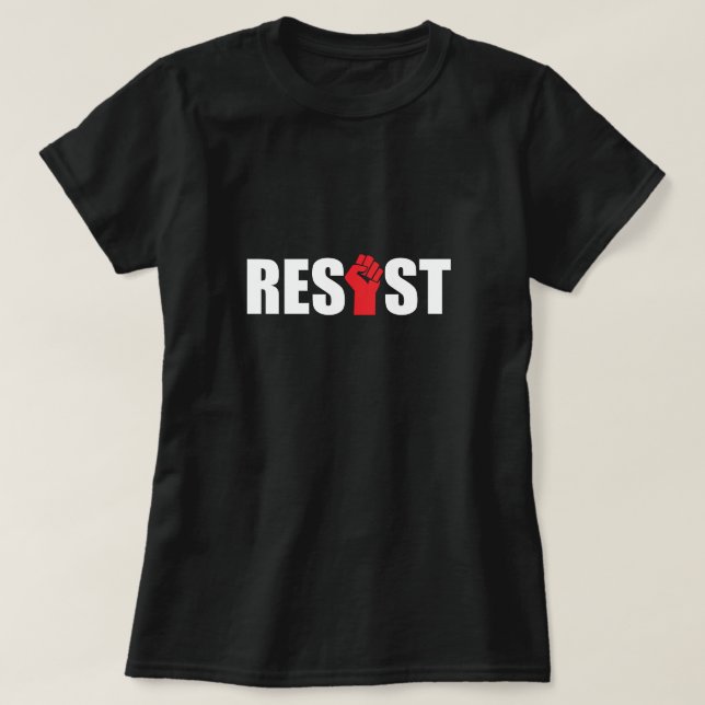 Simple Resist Fist T-Shirt (Design Front)
