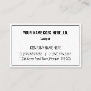 Simple, Respectable, Professional Business Card
