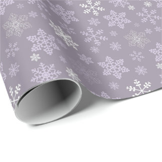 Simple Retro Snowflakes Christmas Wrapping Paper