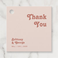 Simple Retro Vibes | Blush Pink Thank You