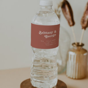 Simple Retro Vibes   Old Rose Water Bottle Label