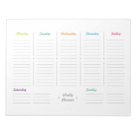Simple Retro Weekly Planner